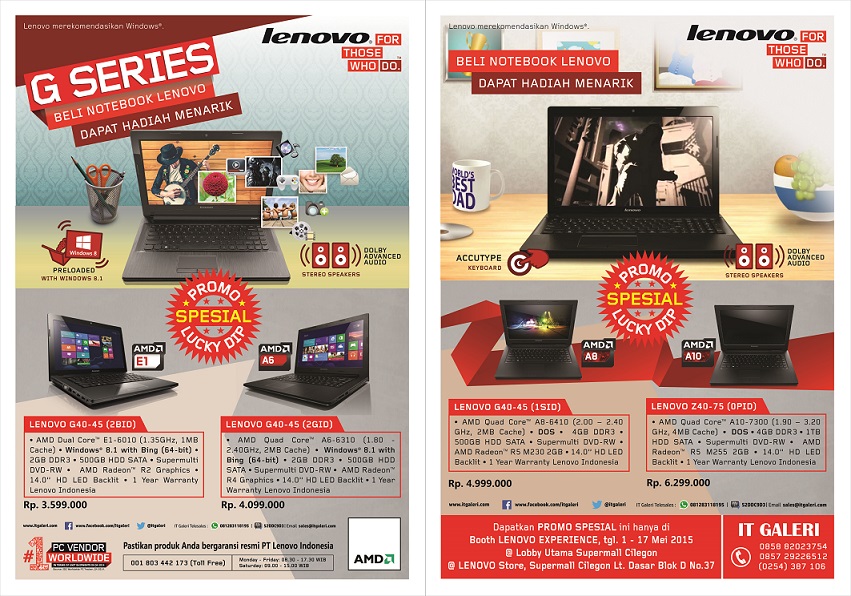 Flyer Lenovo pameran Botani Square